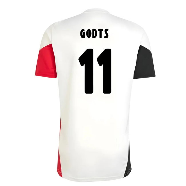 2025-2026 Ajax Training Shirt (White) (Godts 11)-SoccerKits Hub | Buy Soccer Jerseys Online